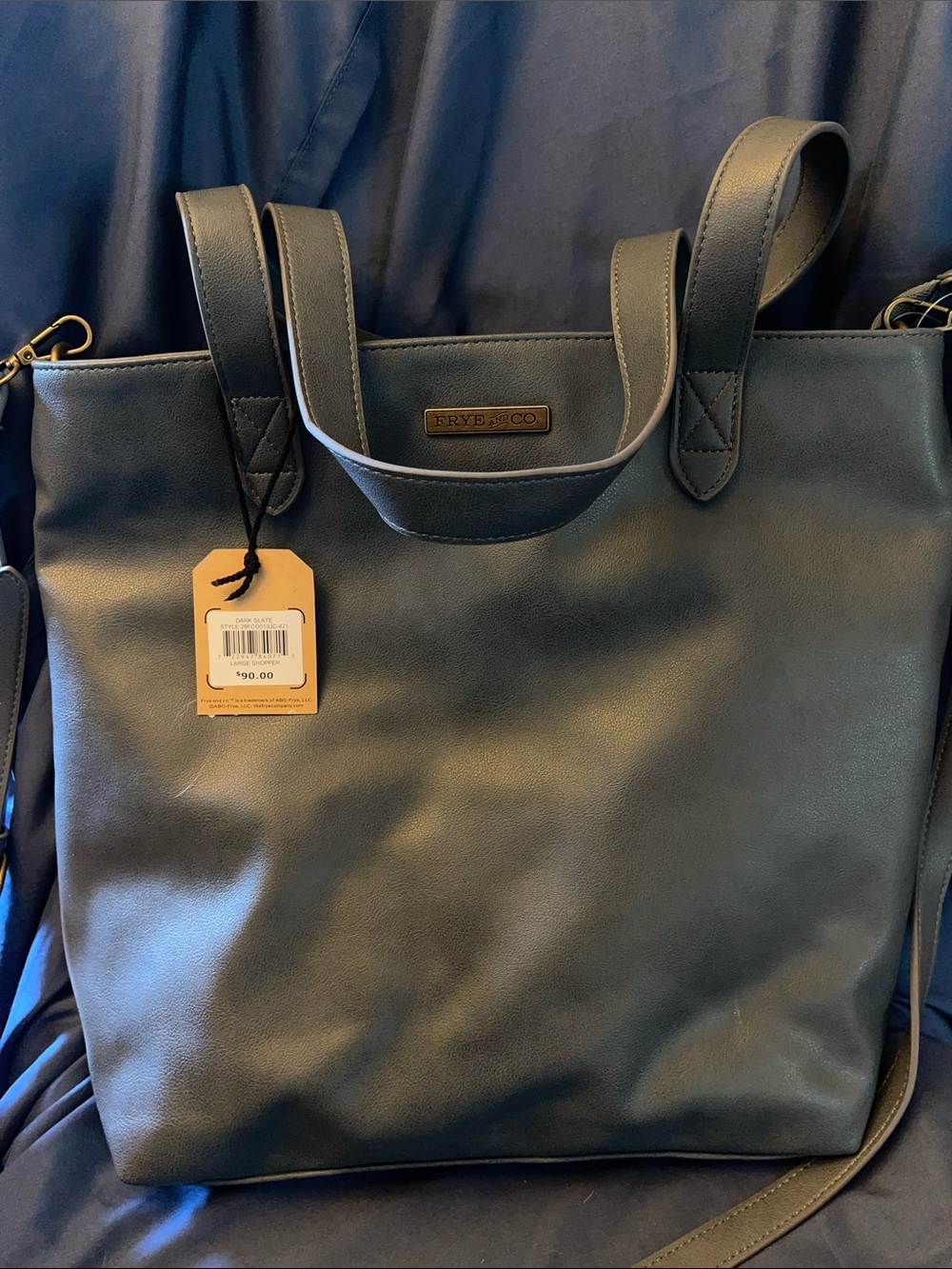 Frye and Co.  Dark Slate Large Shopper Tote